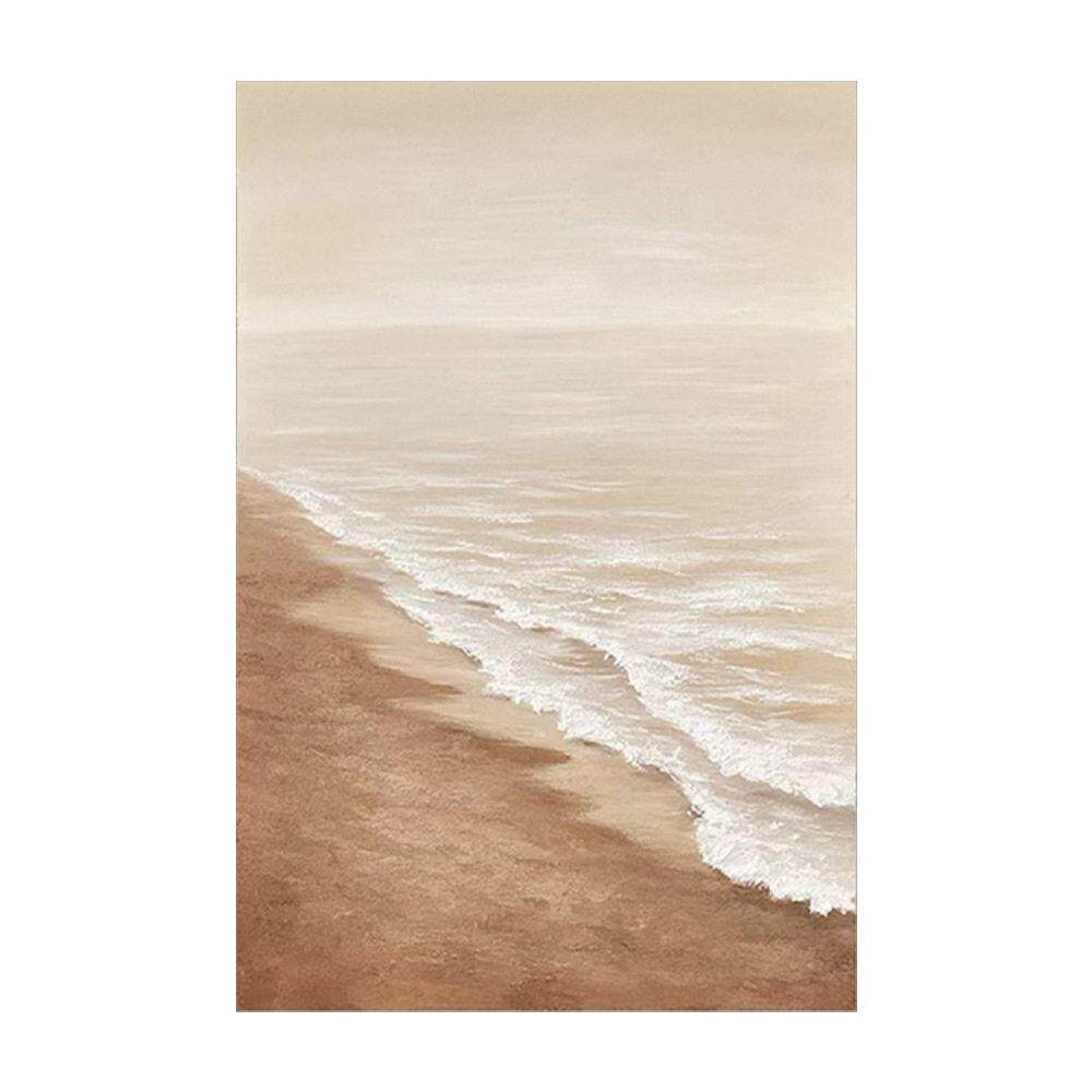 手绘油画现简约大幅手绘油画海边风景画玄关画楼梯抽象