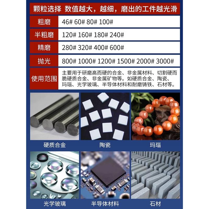 霸狼树脂金刚石平行砂轮磨盘磨床磨刀机平面超硬质合金钨钢砂轮片
