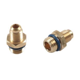 R134a汽车空调加氟快速接头可调全铜高低压雪种加液制冷转换接头