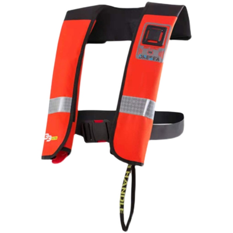 CCS气胀式救生衣 船检充气救生衣自动双气囊EC船用工作救生衣