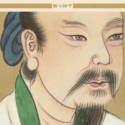 历史人物东方朔董仲舒画像 司马迁苏子卿卷轴挂画 复古装饰画订做