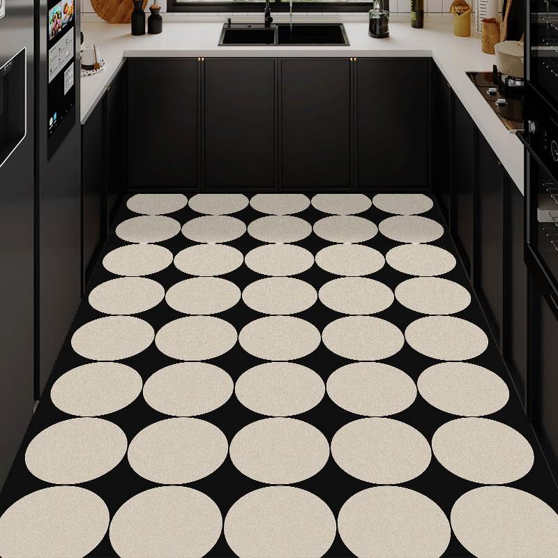 科技皮革厨房地垫防滑防油可擦免洗满铺地毯玄关入户防水耐脏脚垫