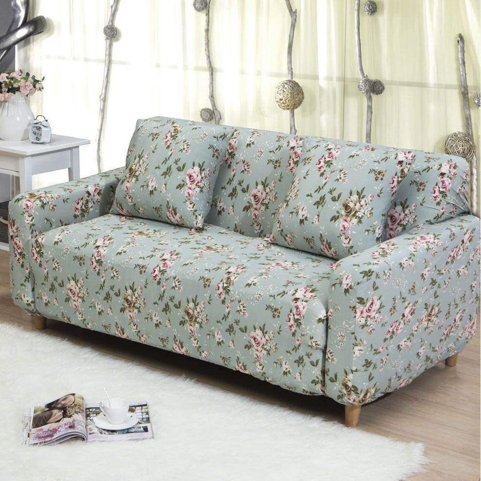 四季通用沙发套罩全包万能老式一二三人直排梳化笠田园小碎花盖布