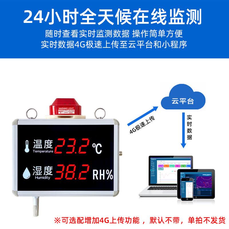 臻选温湿度大屏显示仪看板高精度工业显示屏报警器大棚仓库厂房温-封面