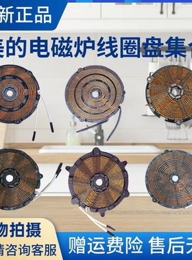 美的电磁炉原厂配件线圈盘C21-WT2112T/RT2170/RT2134E加热盘集合