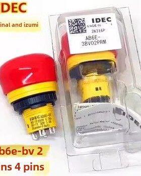 Idec日本贺泉Ab6E-Bv Ab6E-3Bv01Prm 3Bv02Prm蘑菇头超短急停开关