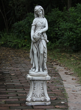 创意家居装饰室内橱窗玄t关摆设工艺品雕塑乔迁礼物欧式人物摆件