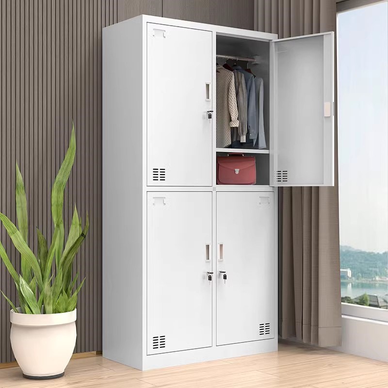 加厚员工更衣柜储物柜多门带锁铁皮柜子J学校工厂宿舍换衣柜存包