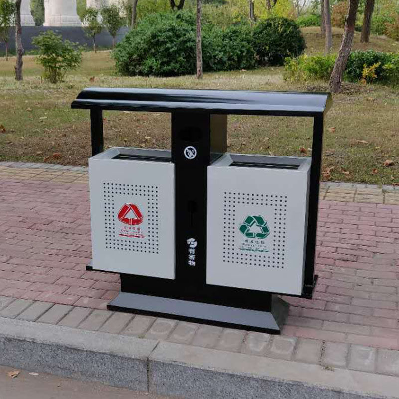 户外垃圾桶铁质小区景区街道室外环卫不锈M钢垃圾箱公园分类果皮