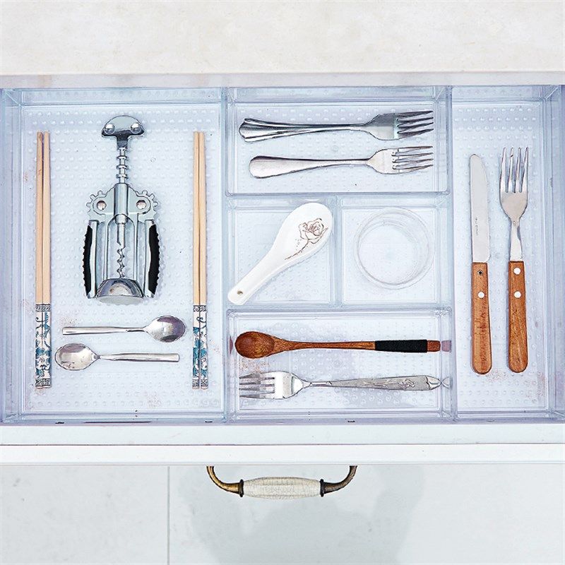日式厨房抽屉收纳内分隔盒子橱柜筷子刀I叉勺餐具整理家用桌面分,收纳整理,其他收纳盒,淘宝优惠券,粉丝福利购,淘宝优惠卷