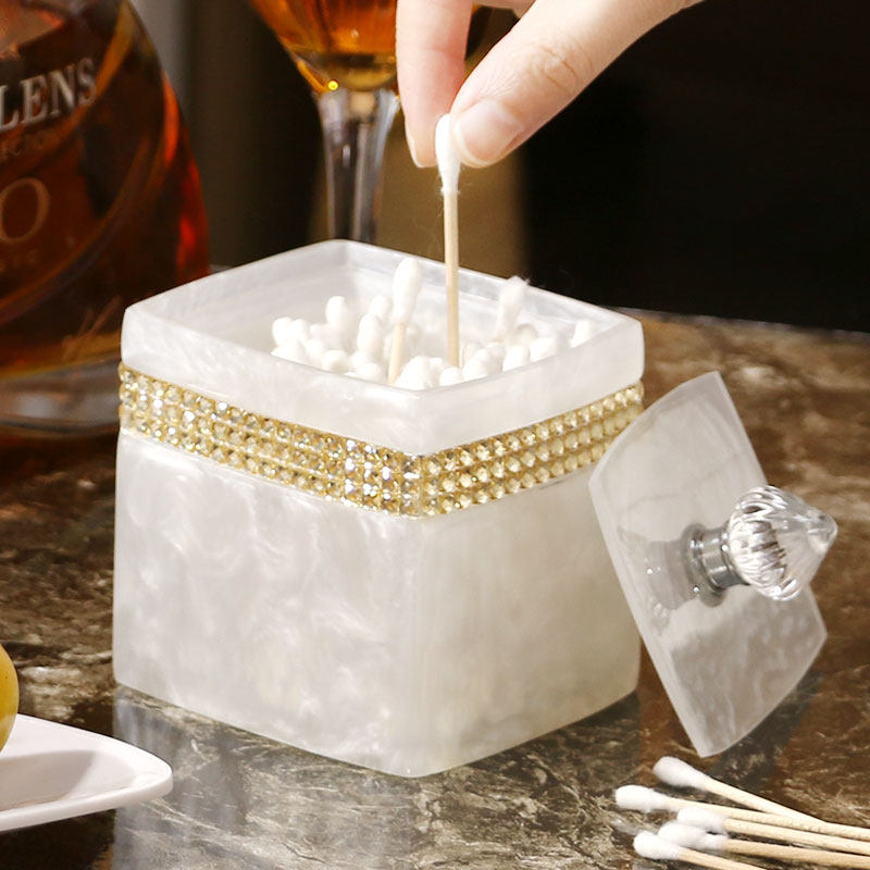 客厅棉签盒欧式牙签座多功v能两格牙签筒可放化妆棉棉签牙签盒餐,收纳整理,牙签盒,淘宝优惠券,粉丝福利购,淘宝优惠卷