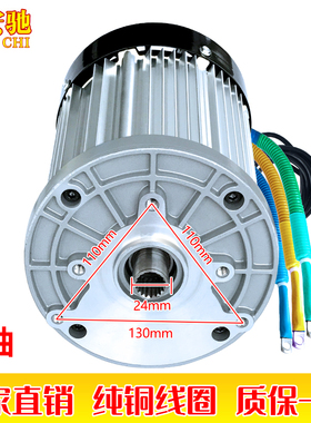 电动车电机60V2200W三轮车四轮车大功率改装直流无刷W差速电机72V