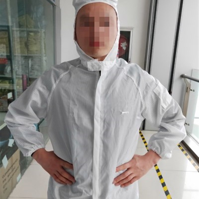 防静电服无尘f室防静电套装无菌食品服工作服沙疗带帽连体连鞋服