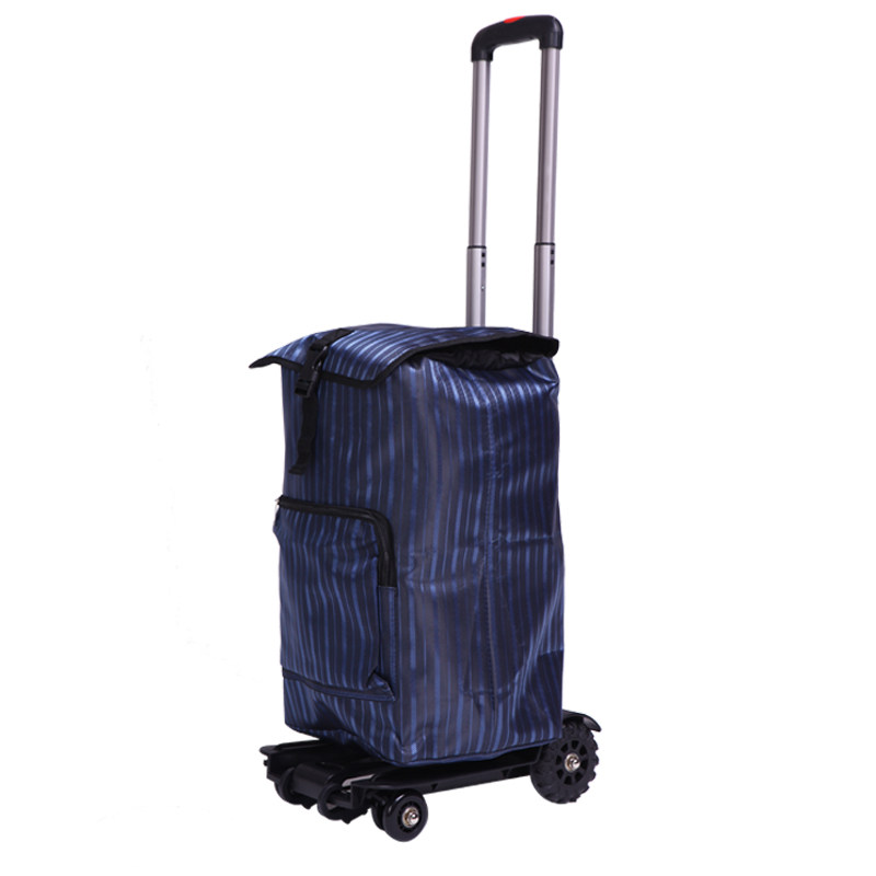 折叠四轮手拉车 便携购物车买菜车 铝合金家用旅V行小拖车行李车,收纳整理,便携购物车,淘宝优惠券,粉丝福利购,淘宝优惠卷