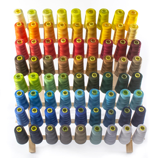 402缝纫线 缝纫机线彩色家用A手工线线团黑线缝衣线宝塔线平车线