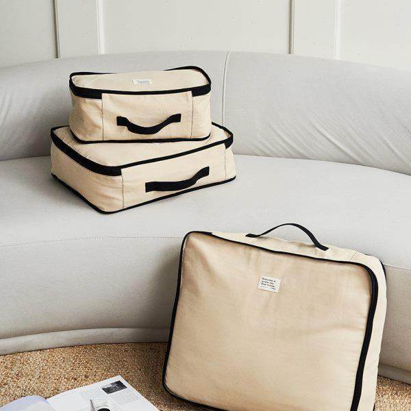 莫语 家用纯棉收纳袋 立体衣柜大号整理袋纯色旅行箱衣物分装袋,收纳整理,旅行收纳套装,淘宝优惠券,粉丝福利购,淘宝优惠卷