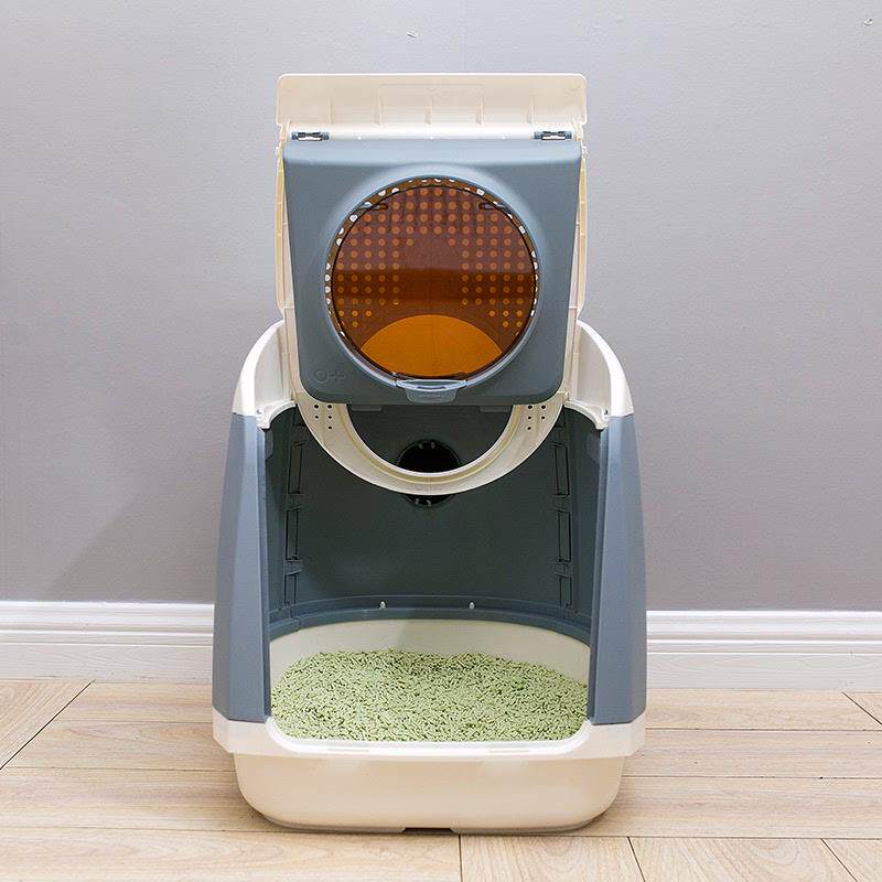 TOMCAT自由仓猫砂盆全封闭式防外溅猫咪厕所特大号猫沙盆宠物用品