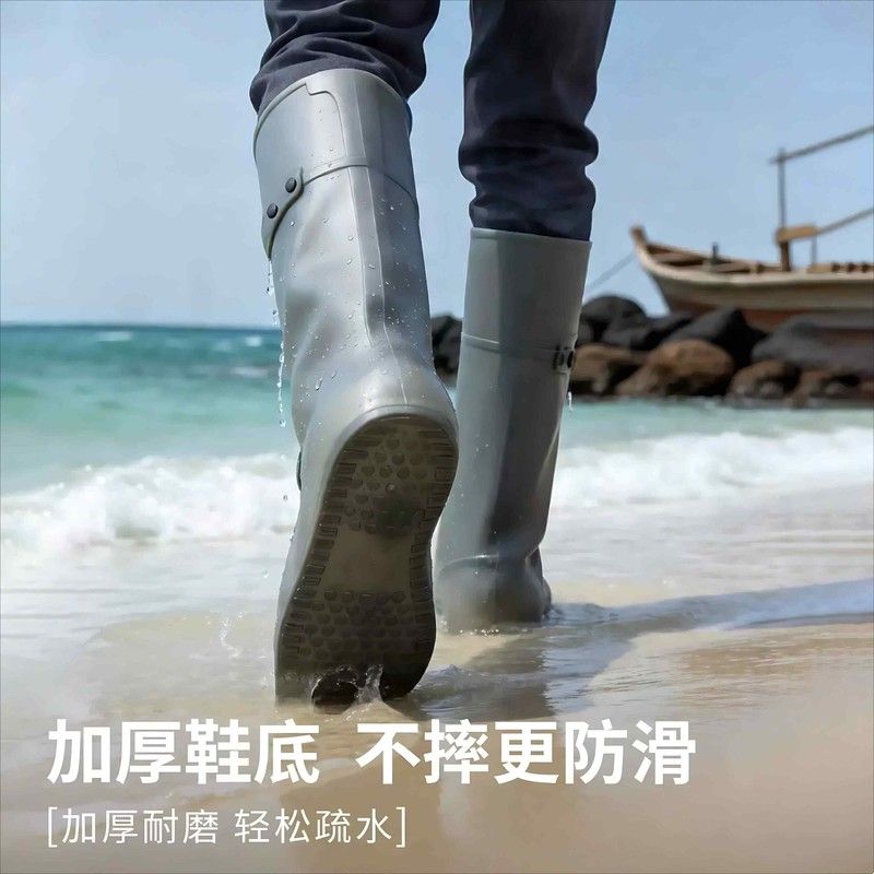 防水鞋套赶海2026新款防滑加厚耐磨硅胶雨靴下雨天防雨鞋套男女款图片