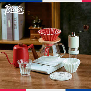 Bincoo手冲咖啡壶组合套装 手冲壶磨豆机分享壶过滤杯全套咖啡器具
