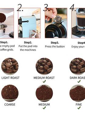 极速ICafilasFor Nespresso Reutilisable Inox 2 In 1 Usage Ref