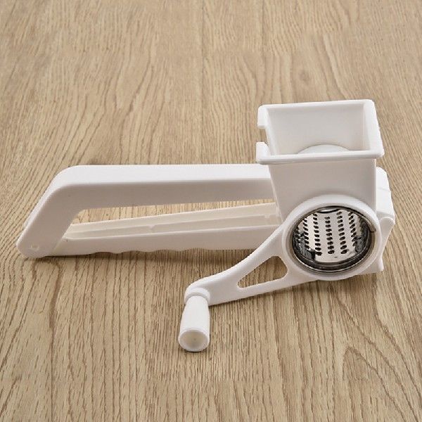 Rotary Cheese Grater Stainless Steel Blades Easy Cleaning