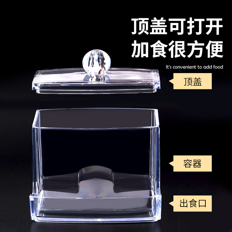 芦丁鸡自动喂食器喂鸟器食盒食槽鸟食罐鹦鹉饮水器水壶饲料盒造景