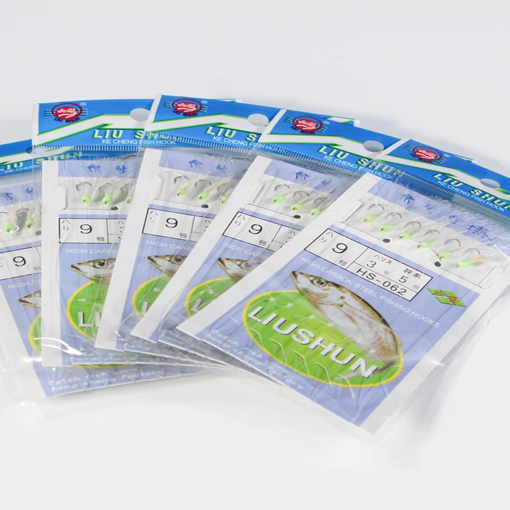 六顺鱼皮丸世仿生串钩抛竿黄辣丁翘嘴白条专用鱼皮嘎鱼钓组HS-062