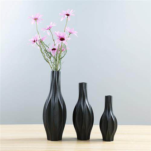 极速现代简约陶瓷插花花瓶 创意客厅白色乾燥花花器 欧式家居装饰