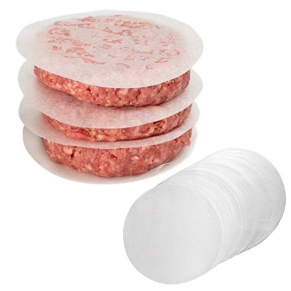 新品Round Hamburger Oil Blotting Paper Oven BBQ Grill Paper