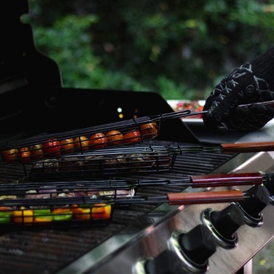 BBQ Grilling Basket Stainless Steel Nonstick Barbecue Grill