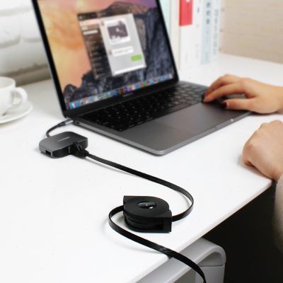 新奇特 伸缩网线扁平六类千兆电脑宽带线网络线成品网络跳线15米