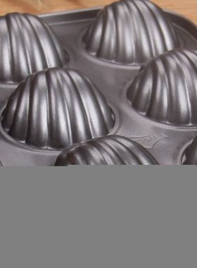 6 Cells Baking Tray Carbon Steel Mold High Hardness and