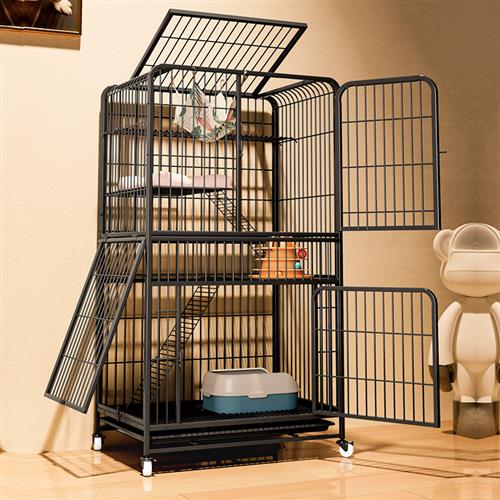 猫笼子家用室内自由空间超大别墅一体猫舍猫窝猫屋猫咪爬架宠物笼