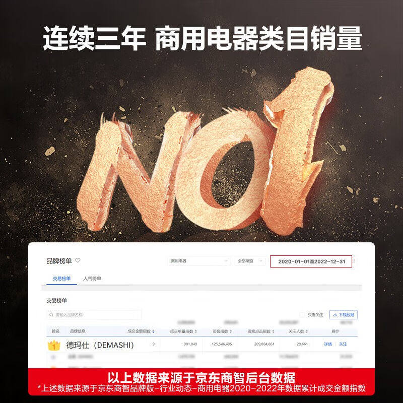 德玛仕(DEMASHI)商用豆浆机刨冰机冰沙机电动现磨米浆机商用破