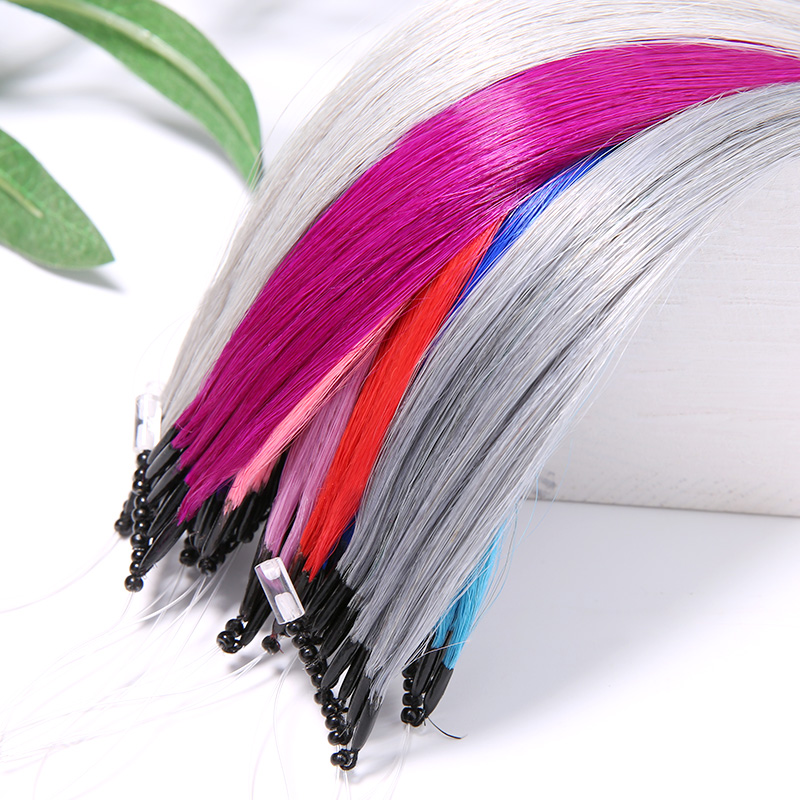 8D接发耳挂染彩色无痕接发彩色挑染接头发彩发接发束自己接6D