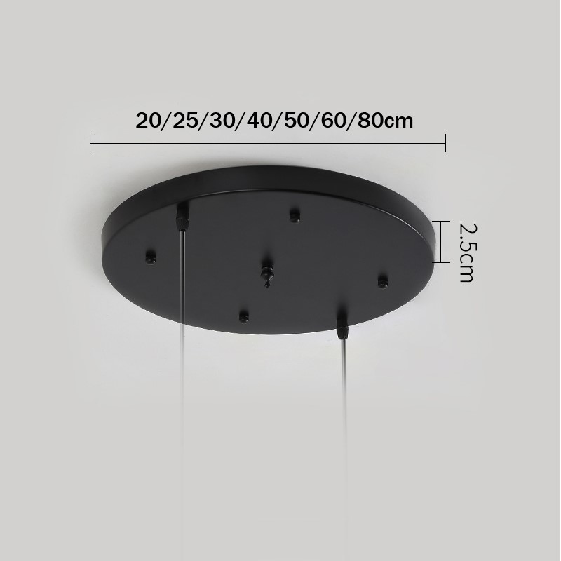 Ceiling Plate Multi Size DIY Black/White Plate 2/3/4/5 Holes