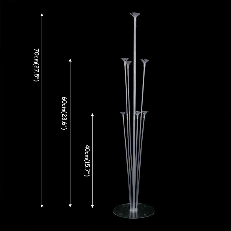 2 set Latex Balloon Holder Balloons Stand Column Metallic