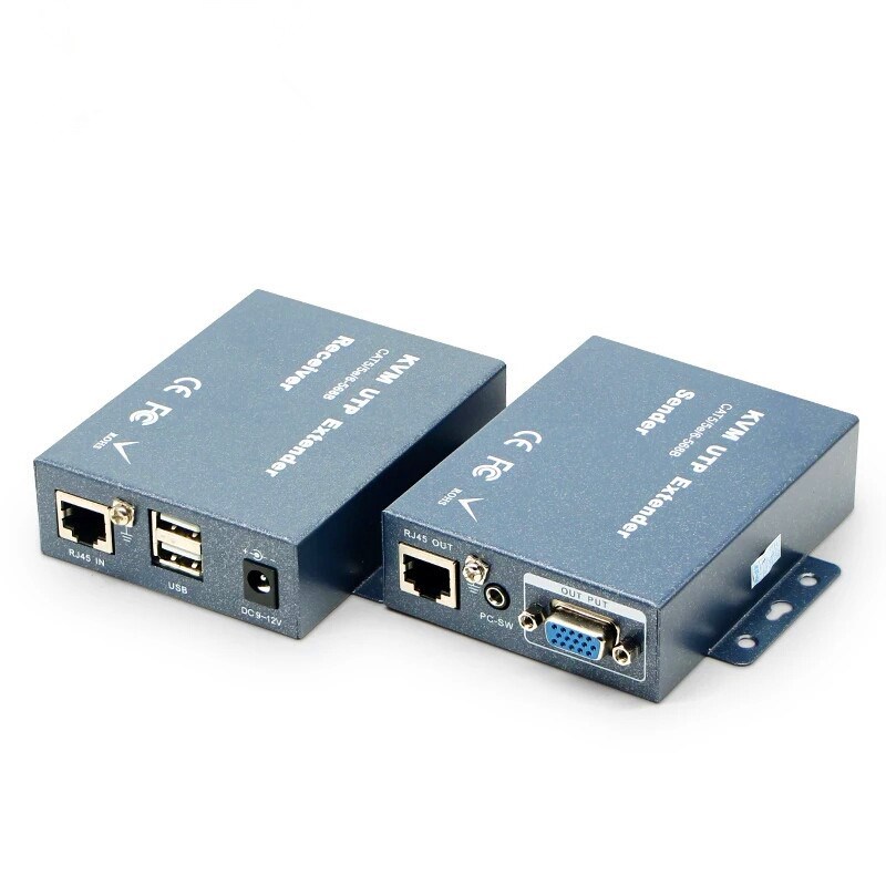 300M USB 2.0 VGA KVM Extender Over CAT5 CAT5e CAT6 RJ45 Cab