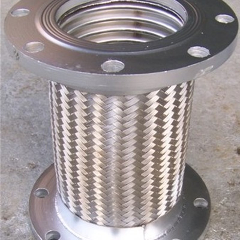 。16公斤300mm长 不锈钢连201/304碳钢法兰接金属软管接头DN15-20