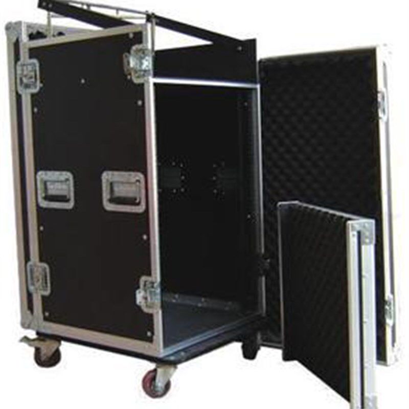 新品12U三门开盖带o调音桌上型电脑箱航空箱机柜 专业功放机柜 标