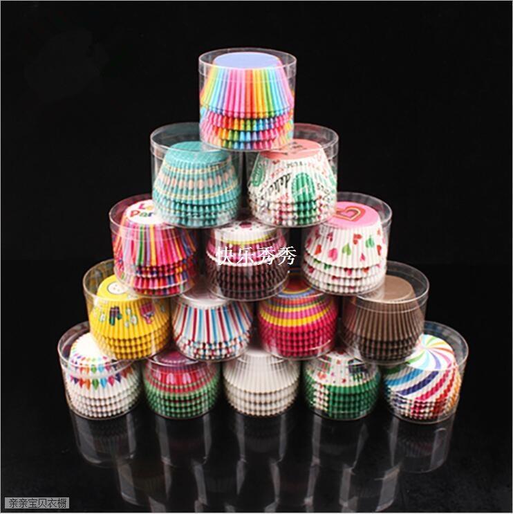 100PCS Muffins Paper Cupcake Wrappers Baking Cups Cases Muff