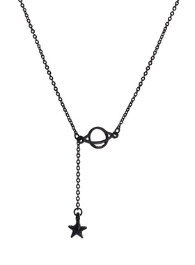 好货-Dark department niche design sense star and moon neckla