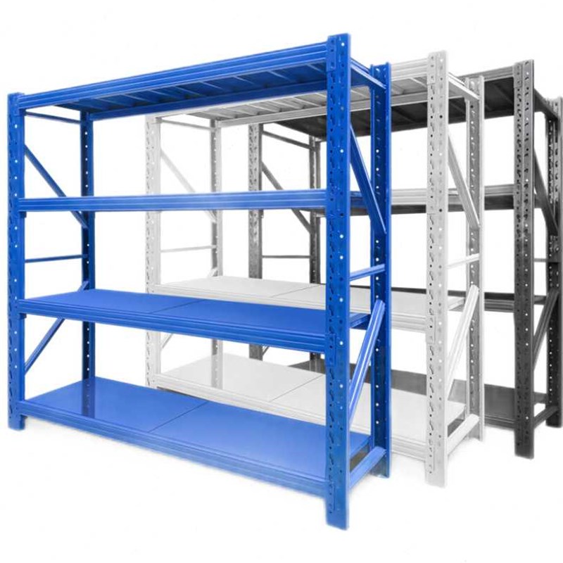 惠象蓝色轻型货架主架200060020004层(1层2块层板)承重100KG