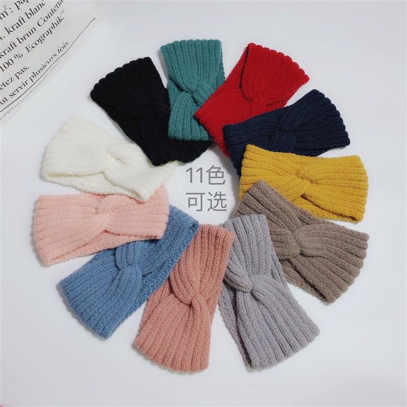 Winter Warm Headband for Women Woolen Knitting Headbands Woo