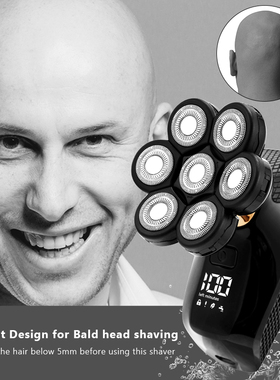 New Shaver For Men 7D Independently 7 Cutter Floating Head W