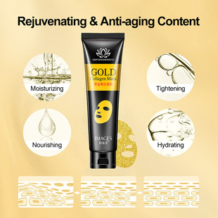 Deep Cleansing Gold Collagen Peel Off Mask Blackhead Remove