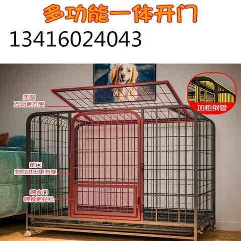 家用宠物店狗笼子中大型犬宠物狗狗室内带厕所分离围栏柯基拉布拉