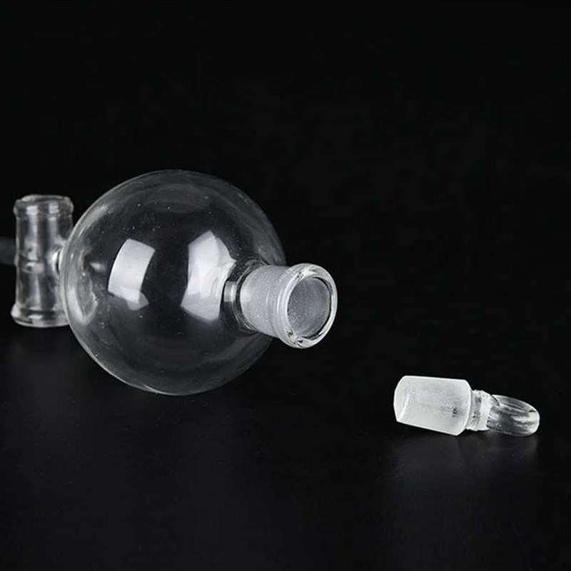 海斯迪克HKCL110球形分液漏斗滴液漏斗玻璃漏斗球形密封具活塞分