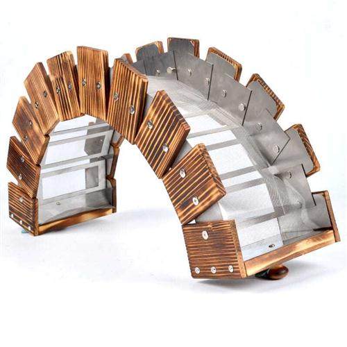 督脉灸长蛇灸火龙灸龙骨艾灸铺灸器具隔姜背腹木制家用艾绒灸盒架