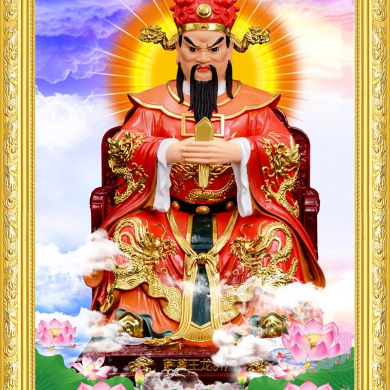 大小款 龙王 龙五爷 广济龙王菩萨神像佛像画像挂像挂画 可带木框